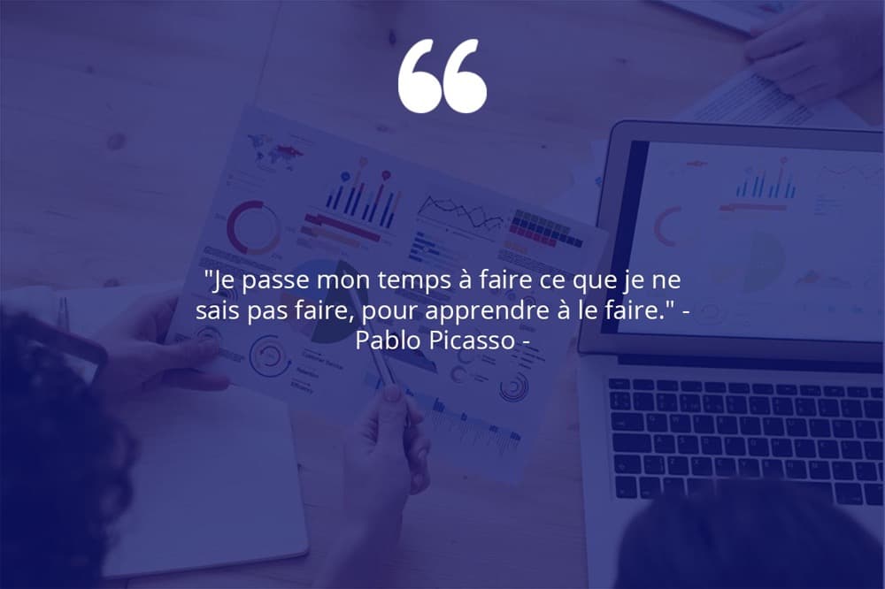 Citation de Pablo Picasso sur le travail et le succès.