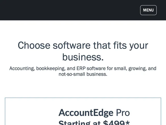 Avis AccountEdge Pro Prix logiciel de comptabilité pour les petites entreprises 