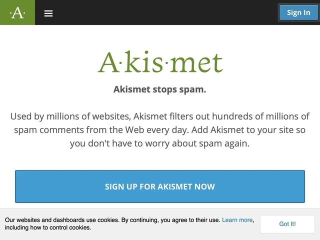 Avis Akismet Prix logiciel de protection contre le spam en commentaires 