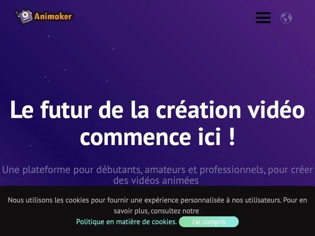 Avis Animaker Prix logiciel de montage vidéo - animations interactives 