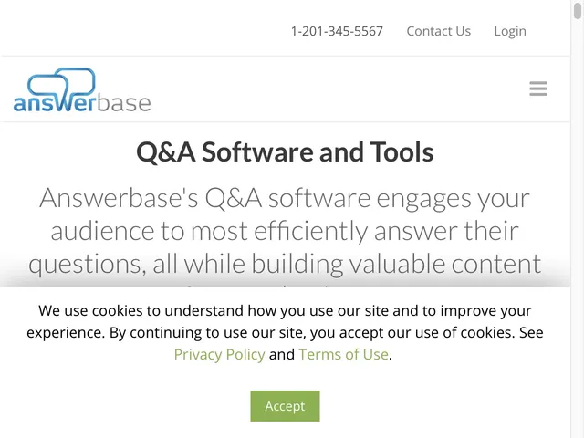 Avis Answerbase Prix logiciel d'assistance avec questions - réponses 