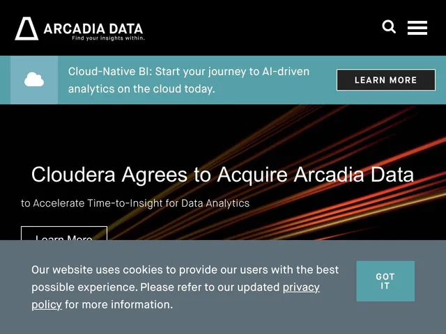 Avis Arcadia Data Prix logiciel d'exploitation des données big data 