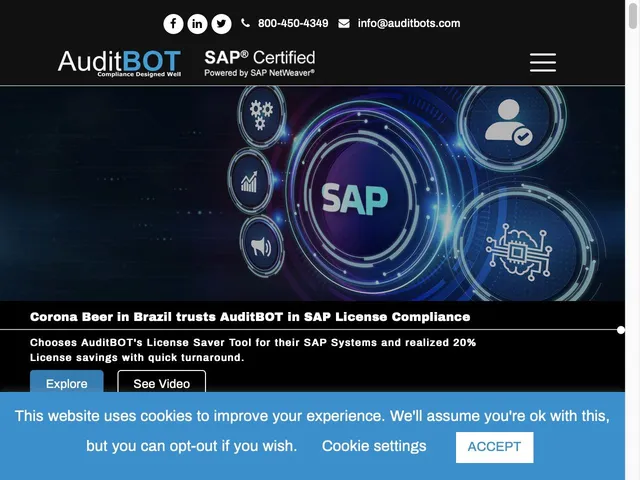 Avis AuditBOT SAP Prix logiciel de Développement 