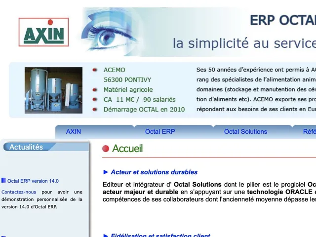 Avis Octal ERP Prix logiciel CRM (GRC - Customer Relationship Management) 