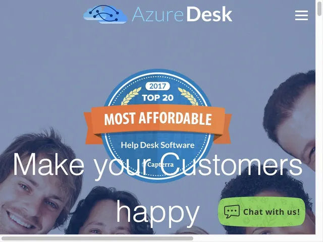 Avis AzureDesk Prix logiciel de support clients - help desk - SAV 