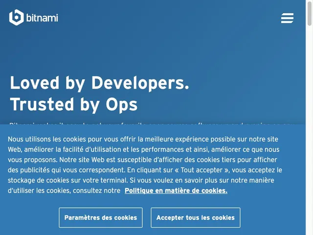 Avis BitNami Application Stacks Prix logiciel de Devops 
