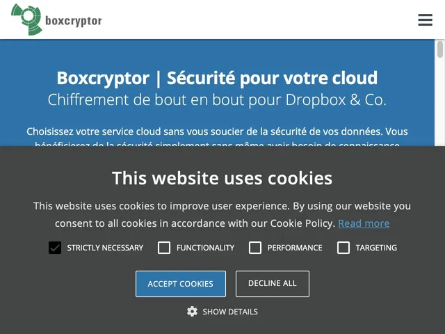 Avis Boxcryptor Prix logiciel de partage de documents sécurisé 