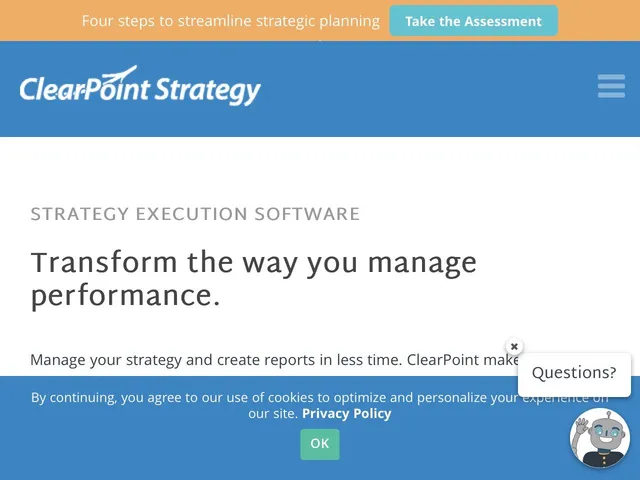 Avis ClearPoint Strategy Prix logiciel de tableaux de bord analytiques 