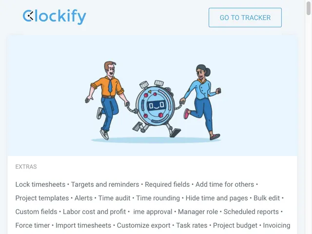 Avis Clockify Prix logiciel de gestion des temps 