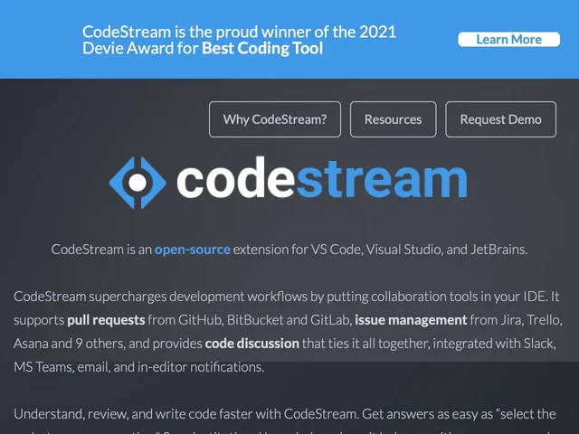 Avis CodeStream Prix logiciel de Devops 