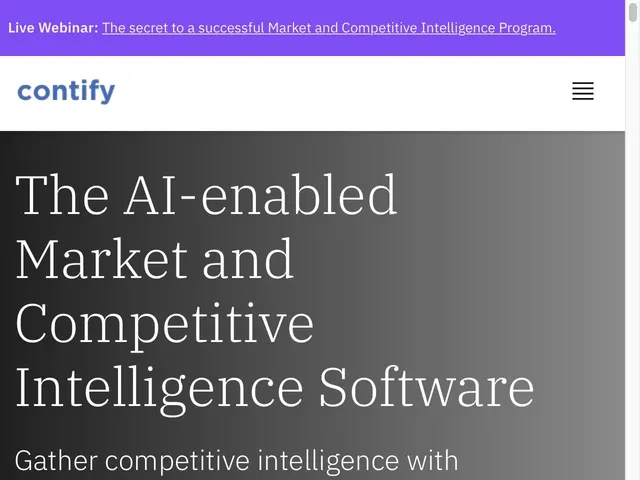 Avis Contify Prix logiciel d'intelligence compétitive 