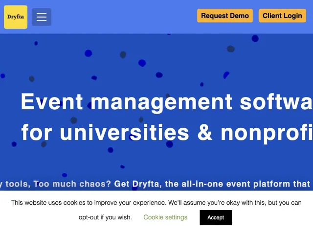 Avis Dryfta Prix logiciel d'organisation d'événements 