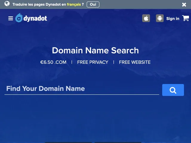 Avis DynaDot Domain Registration Prix outil de Gestion de domaines