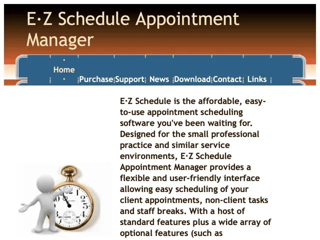 Avis EZ Appointment Management Prix logiciel de gestion d'agendas - calendriers - rendez-vous 