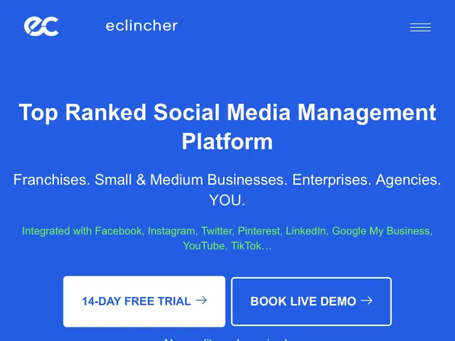 Avis eClincher Prix logiciel de marketing des réseau sociaux 
