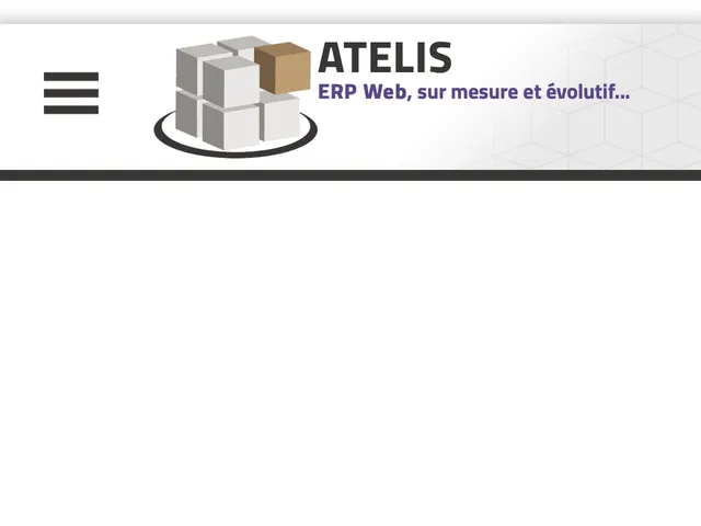 Avis Atelis Erp Prix logiciel ERP (Enterprise Resource Planning) 