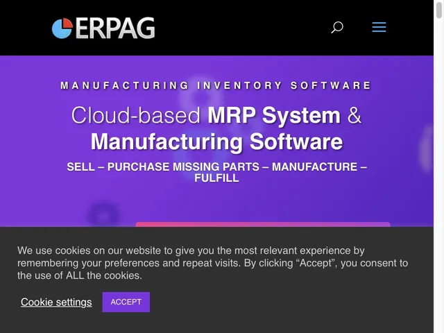Avis ERPAG Prix logiciel de planification des ressources de production (MRP - Manufacturing Resources Planning) 