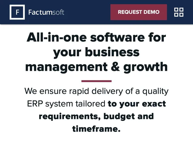Avis Factumsoft ERP Platform Prix logiciel de gestion des processus métier (BPM - Business Process Management - Workflow) 