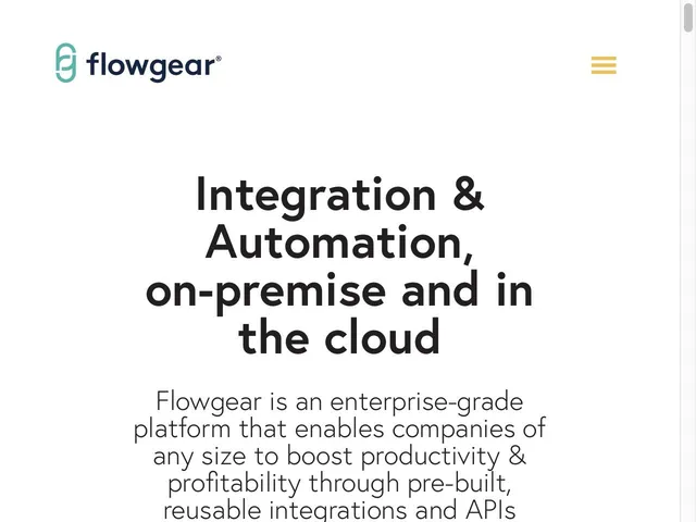 Avis Flowgear Prix plateforme d'intégration en tant que service (iPaaS) 