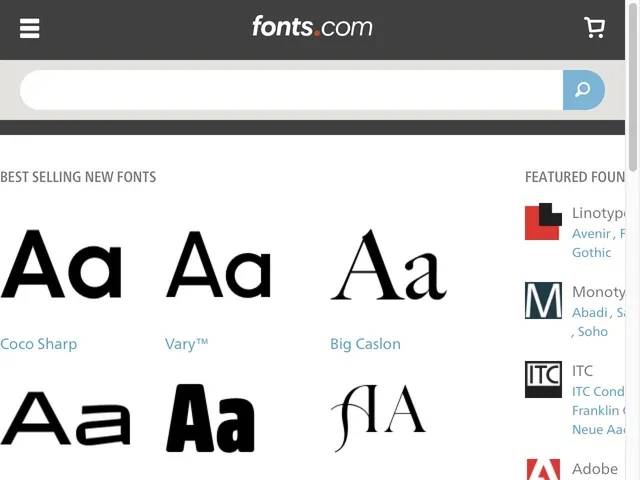 Avis Fonts.com Prix logiciel de typographie 