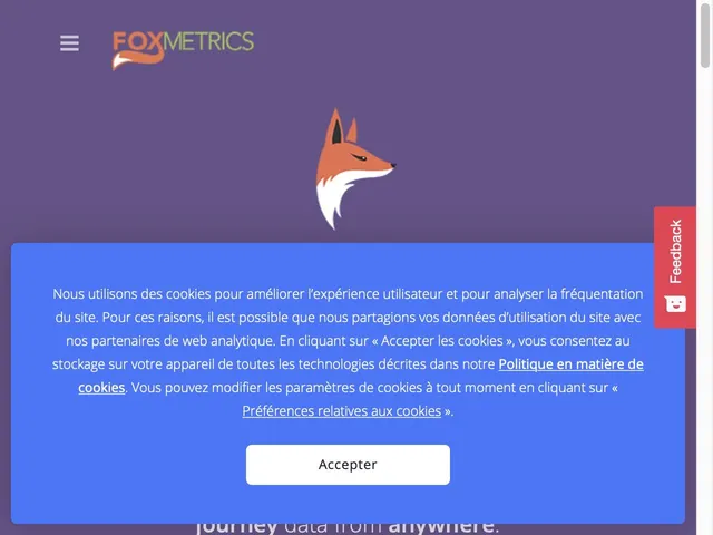 Avis Foxmetrics Prix logiciel d'analyse de données 