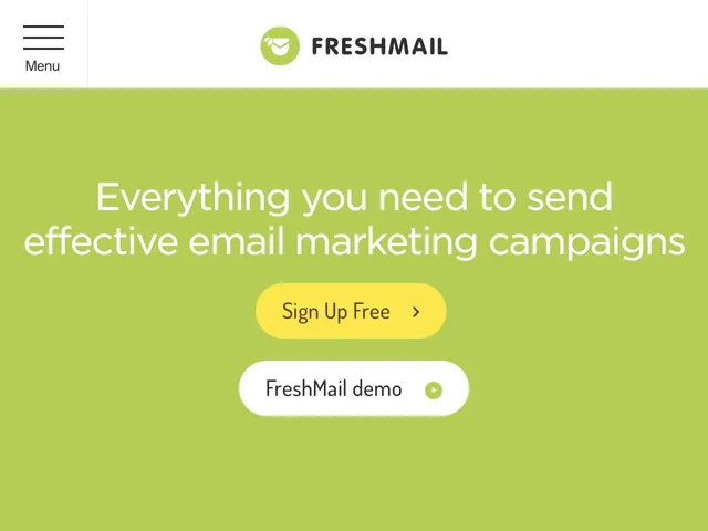 Avis FreshMail Prix logiciel de conception d'emails 