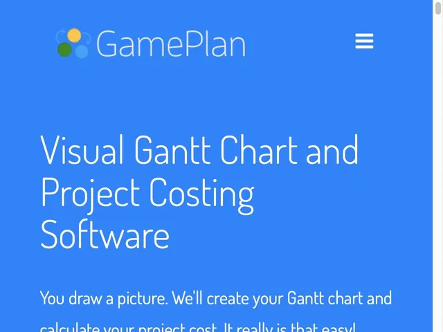 Avis Gameplan Prix logiciel de gestion de projets 