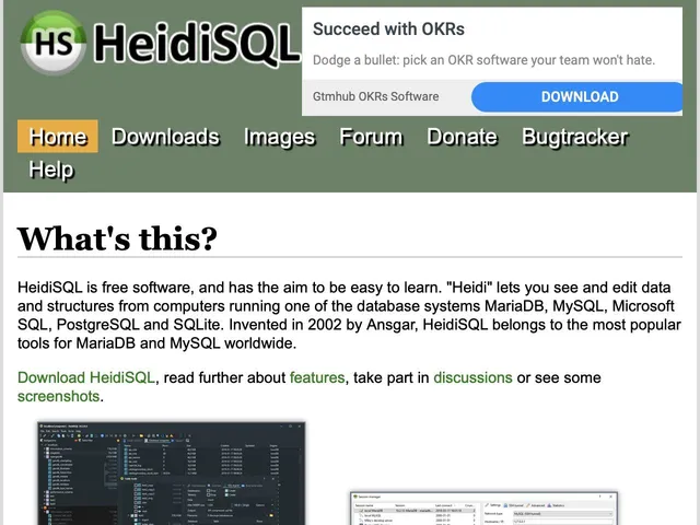 Avis HeidiSQL Prix outil de base de données 