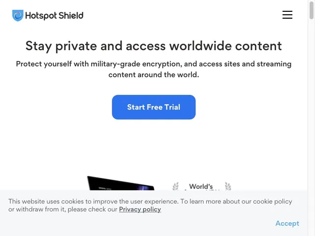 Avis Hotspot Shield Prix Réseau privé virtuel (VPN - Virtual Private Network) 