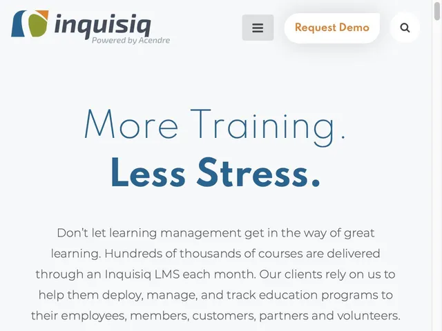 Avis Inquisiq R4 Prix logiciel de formation (LMS - Learning Management System) 