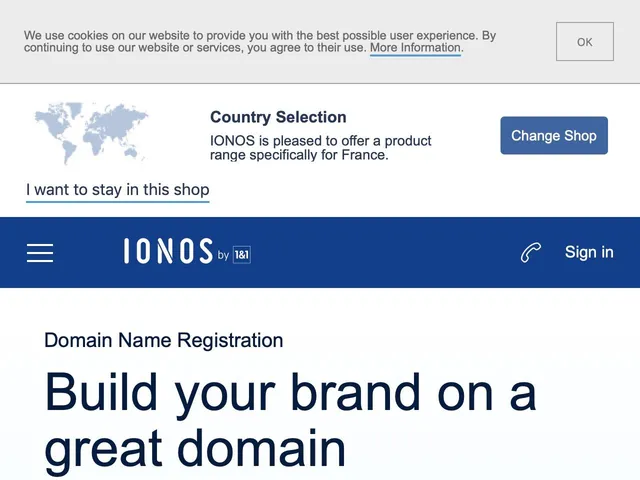 Avis Ionos Domain Registration Prix outil d'Hébergement Web - Serveurs 