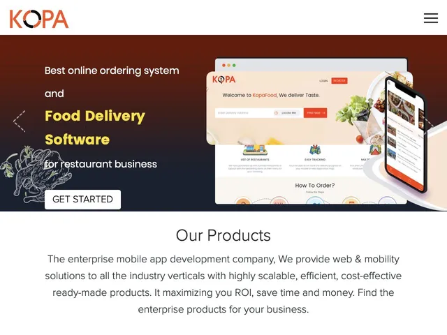 Avis Online Food Ordering System Prix logiciel Commercial - Ventes 