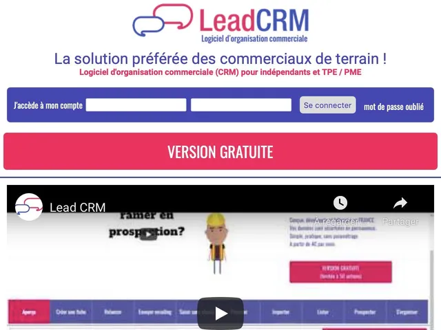 Avis Lead CRM Vocal Prix logiciel CRM (GRC - Customer Relationship Management) 