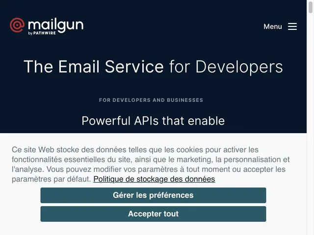  Avis Mailgun Prix logiciel d'emailing - envoi de newsletters 