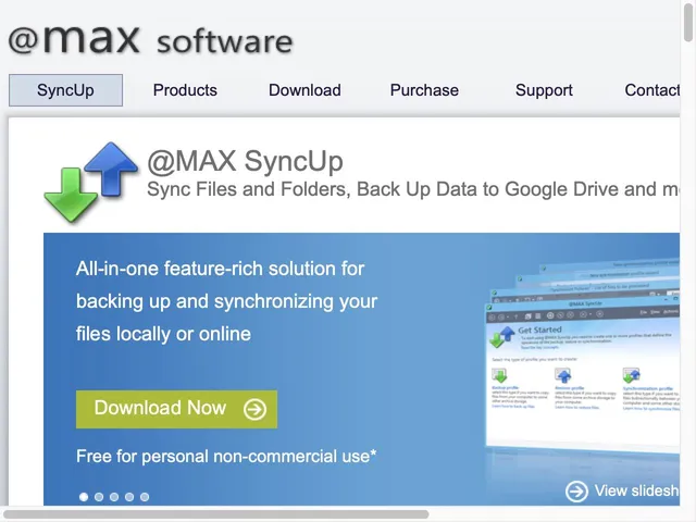 Avis MAX SyncUp Prix logiciel de sauvegarde et récupération de données 