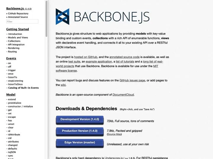 Meilleur framework MVC Javascript : Backbonejs, Emberjs
