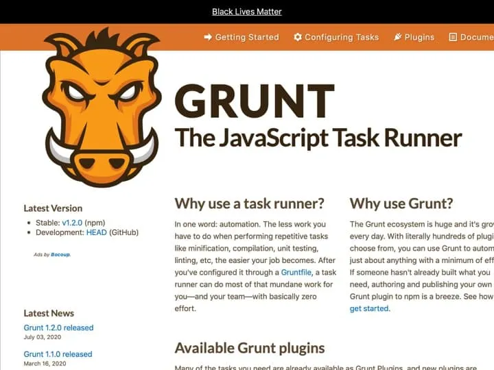 Meilleur JS Build Tools : Gruntjs, Incubator