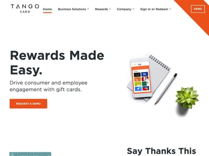 Meilleur logiciel de fidélisation marketing : Tangocard, Rybbon