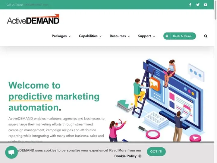 Meilleur logiciel de marketing pour petites entreprises : Activedemand, Wisepops