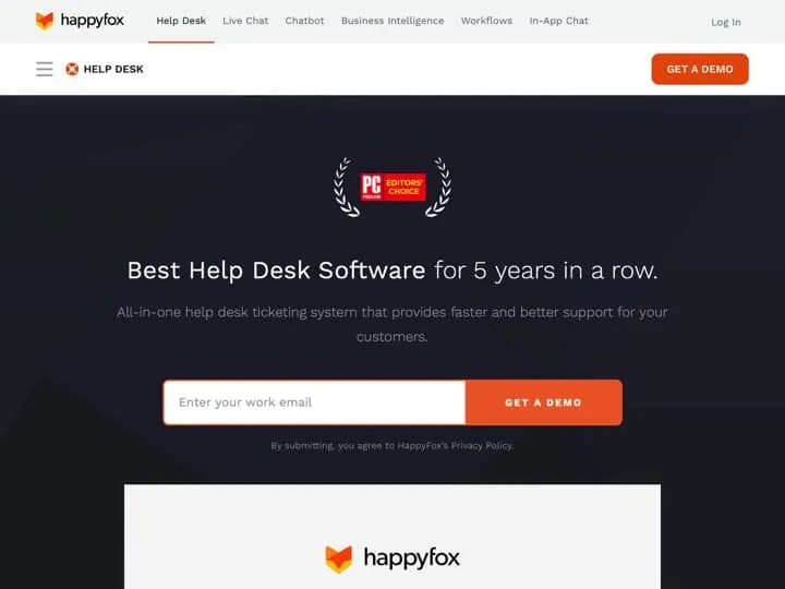 Meilleur logiciel de support clients par chat vidéo : Happyfox, Tagove
