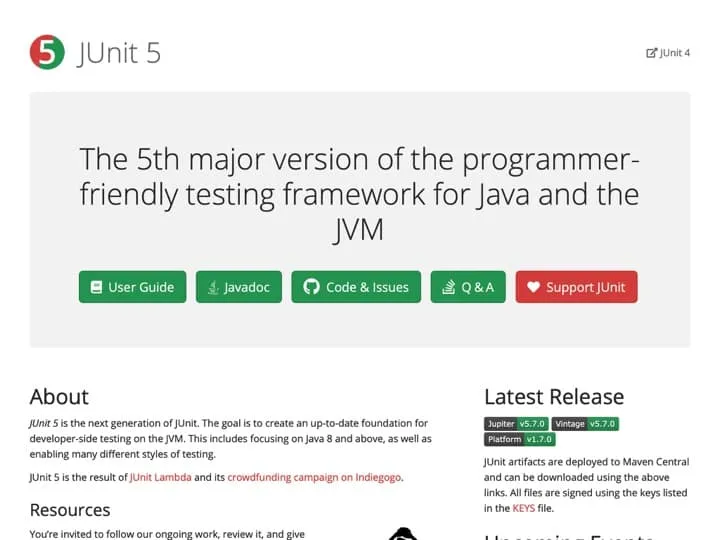 Meilleur logiciel de tests de frameworks : Junit, Cactusformac