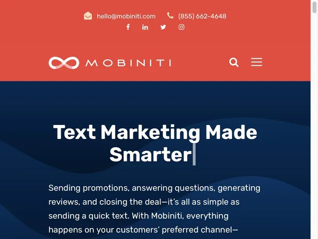 Avis Mobiniti Prix logiciel d'envoi de SMS marketing 