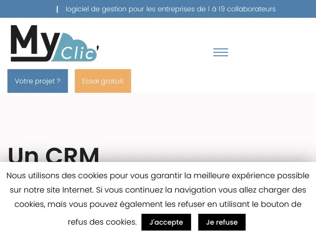 Avis My Clic Prix logiciel CRM (GRC - Customer Relationship Management) 
