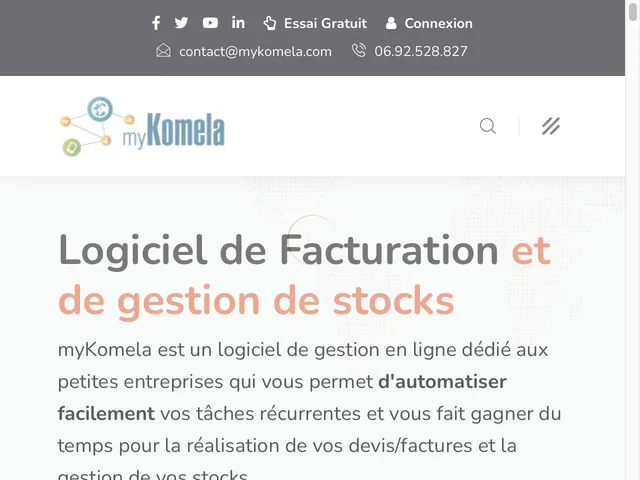 Avis myKomela Cloud Prix logiciel de gestion des stocks - inventaires 