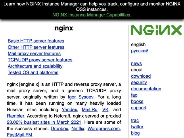 Avis NGINX Plus Prix logiciel de Devops 