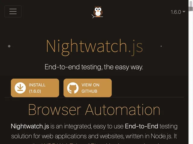 Avis NightwatchJS Prix logiciel de tests de navigateur internet 