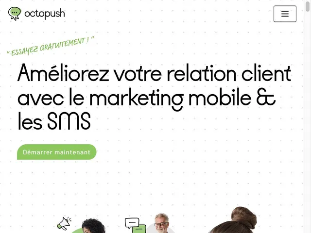 Avis Octopush Prix logiciel d'envoi de SMS marketing 