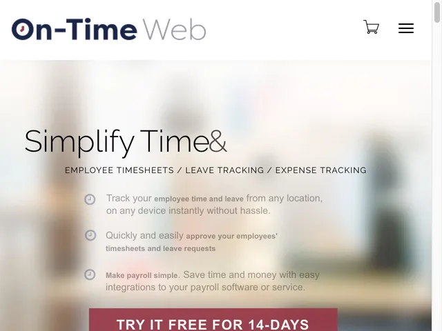 Avis On-Time Web Prix logiciel de gestion des temps 