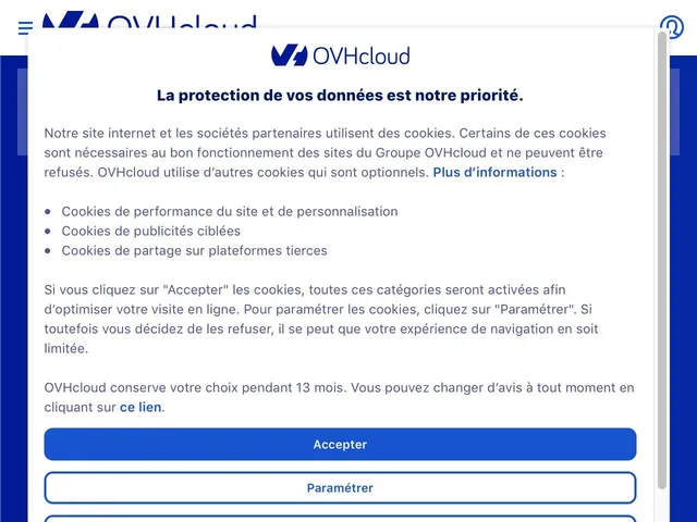 Avis OVHcloud Hosted Exchange Prix outil d'Hébergement MS Exchange Server 