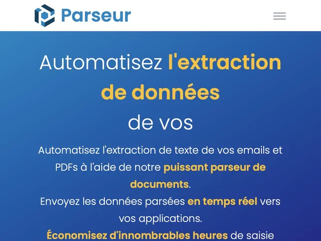 Avis Parseur.com Prix logiciel de messagerie collaborative - clients email 